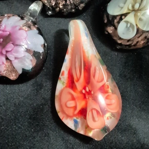 Colorful Glass Pendant Set - Picture 7 of 8